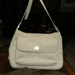 Granma purse plastic with lots of pockets.